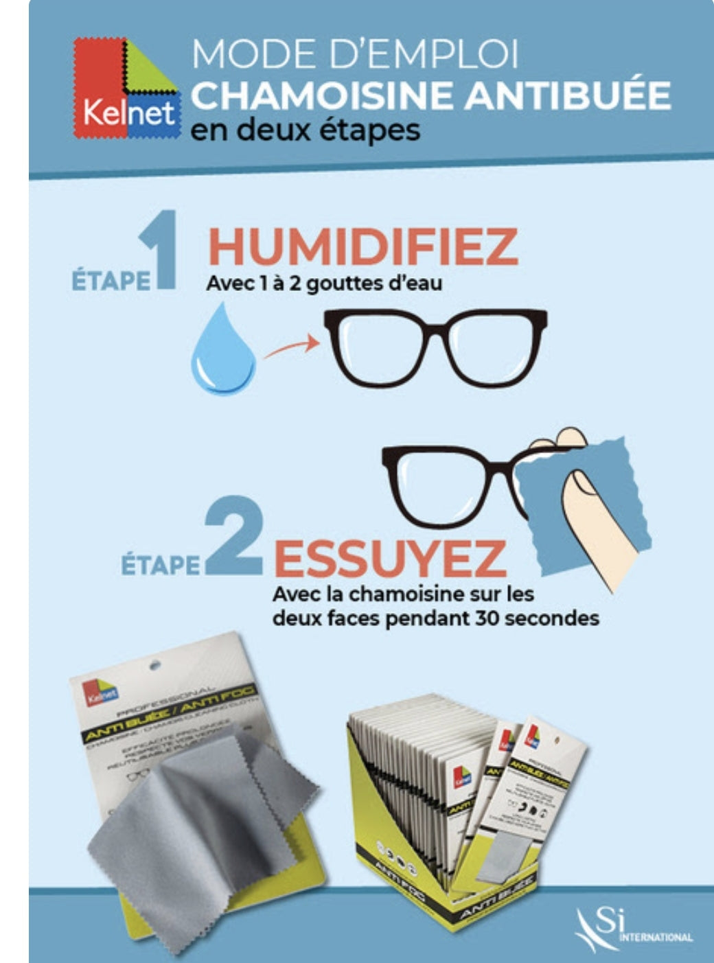 Lingettes Anti-buée réutilisables pour lunettes, nettoyeur de